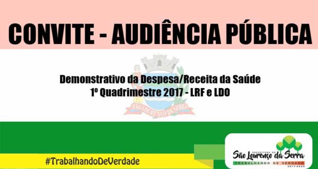 Convite - Audiência Pública