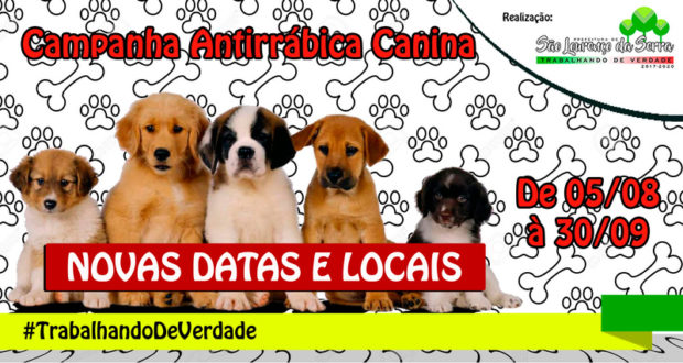 Atualização - Campanha de Vacinação Antirrábica Canina 2017