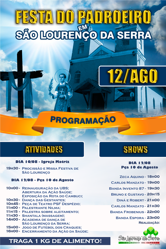 Festa do Padroeira de São Lourenço da Serra - 2017