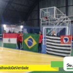 Reinauguração da quadra do Ginásio de Esportes Mario Covas