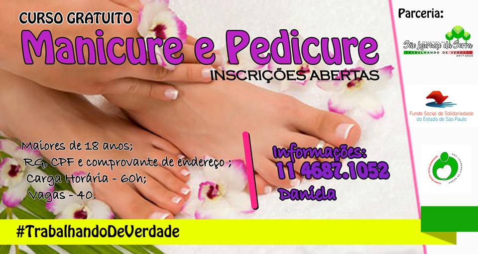 Curso Gratuito - Manicure e Pedicure