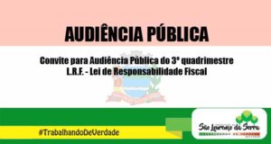 Audiência Pública 3º quadrimestre de 2017 conforme art.9º,§ 4º da L.R.F.