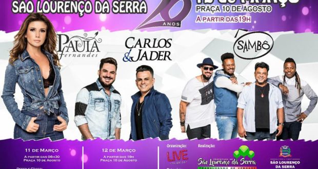 Aniversário de 26 anos de São Lourenço da Serra