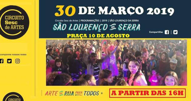 Circuito SESC de Artes 2019 em São Lourenço da Serra