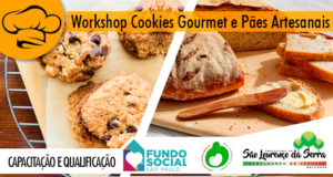 O Fundo Social de Solidariedade abre inscrições para o Workshop de Cookies Gourmet e Pães Artesanais (10 massas).