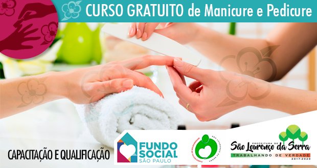 O Fundo Social de Solidariedade abre inscrições para capacitação de Manicure e Pedicure (Escola da Beleza)